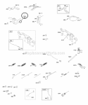 Intake Manifold Diagram and Parts List for 305440-1409-E1  Briggs and Stratton Engine